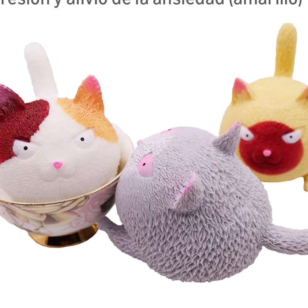 Easy Squeezy Plush - White with Orange & Yellow Accents - Picture 10 of 11